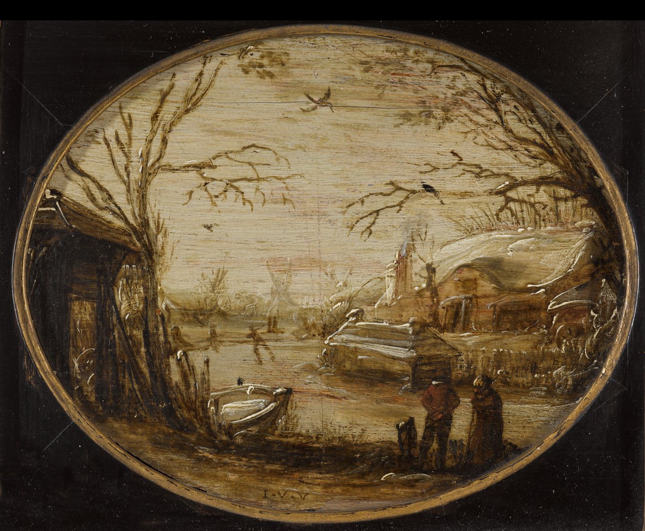 Paisaje de invierno de Jan van de Velde (II) (attributed to)
