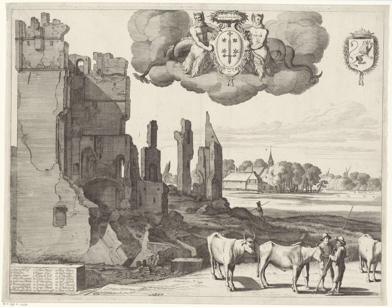 Vista de Haarlem (página izquierda) haerlem de Jan van de Velde (II)