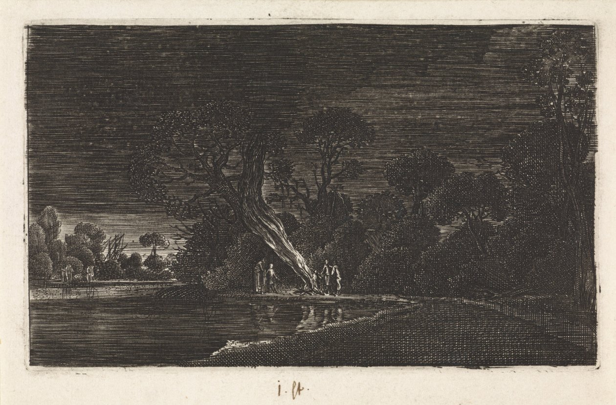 Paisaje a la luz de la luna de Jan van de Velde (II)