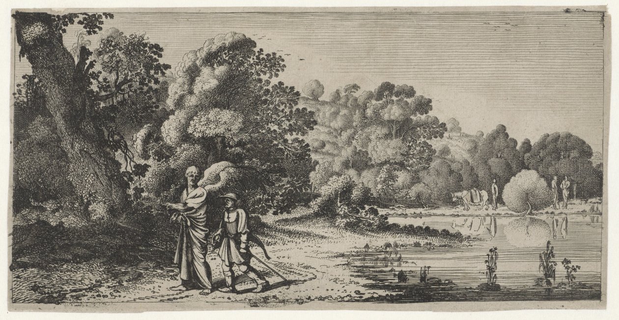 Tobías y el ángel Paisajes, sin firmar (título de la serie) de Jan van de Velde (II)