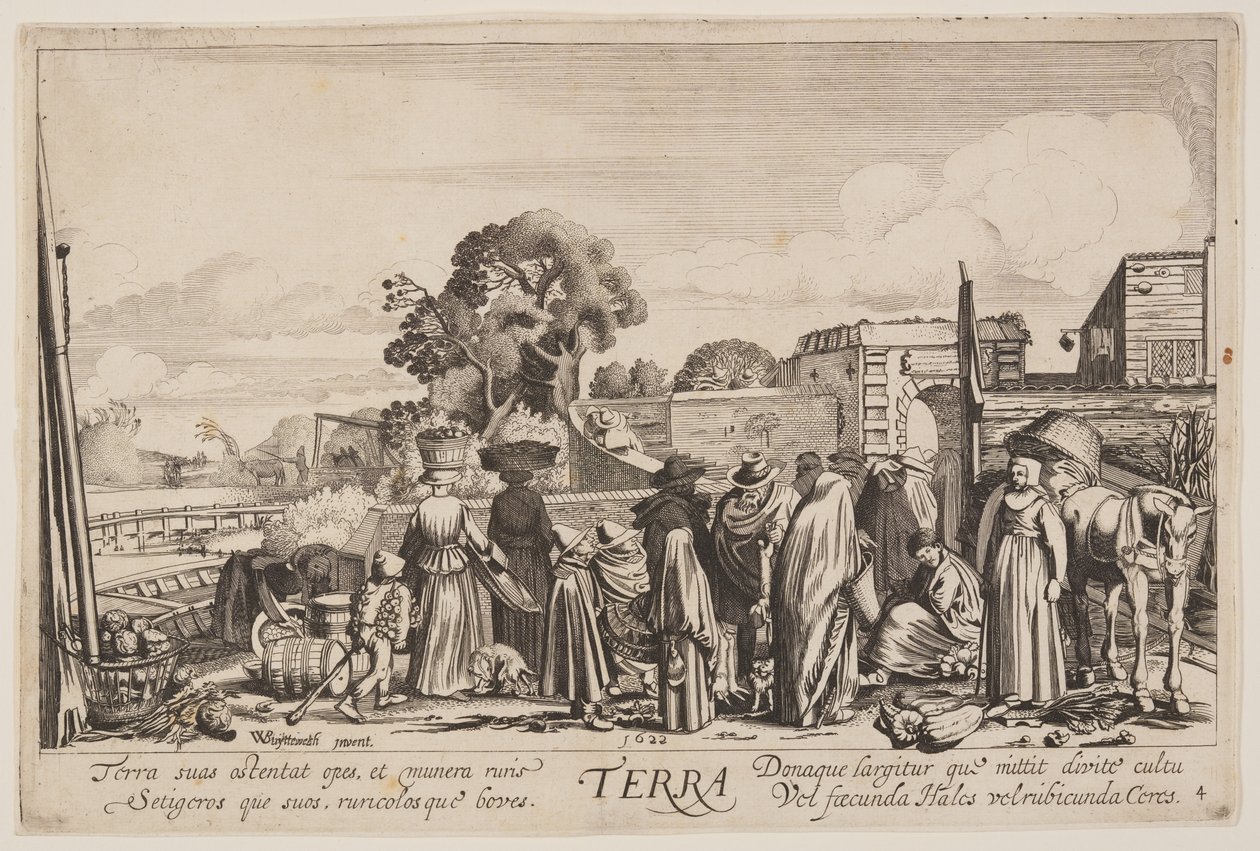 Tierra, de Los cuatro elementos de Jan van de Velde II