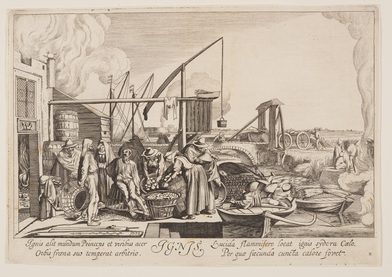 El fuego, de Los cuatro elementos de Jan van de Velde II