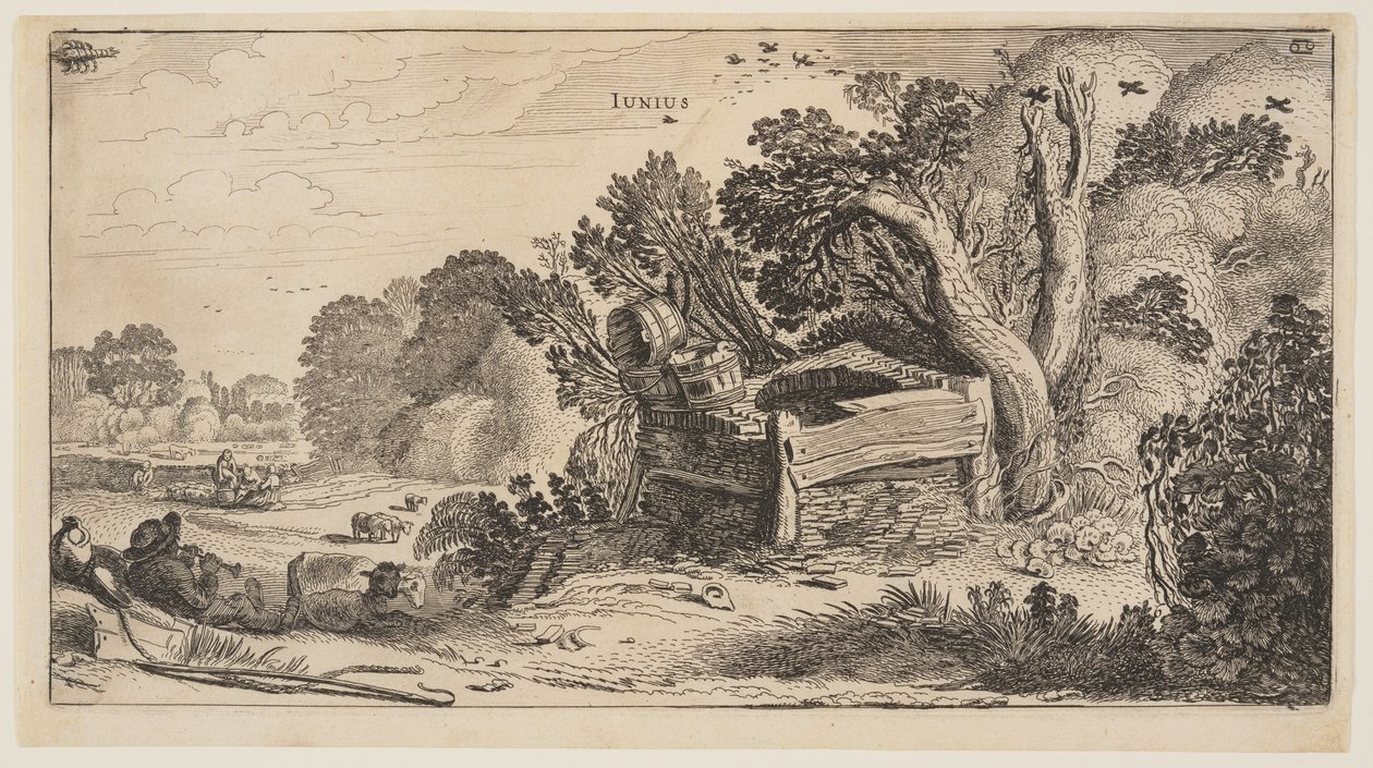 Junio, de Los doce meses del año de Jan van de Velde II