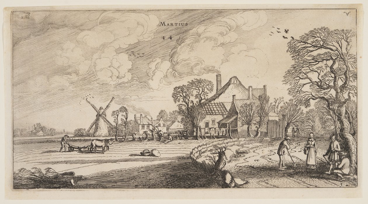 Marzo, de Los doce meses del año de Jan van de Velde II