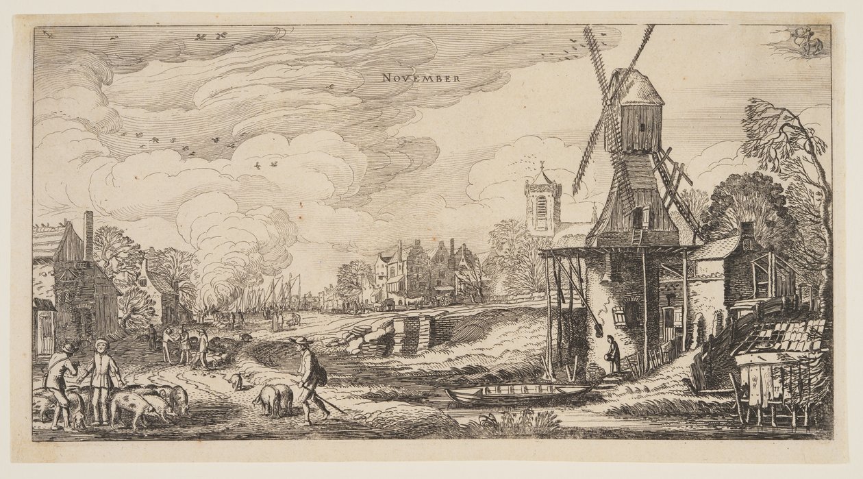Noviembre, de Los doce meses del año de Jan van de Velde II