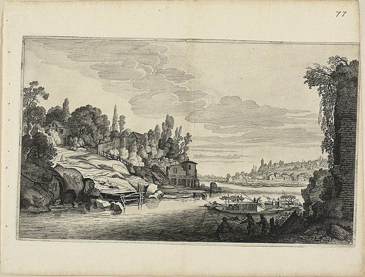 Paisaje fluvial de Jan van de Velde II