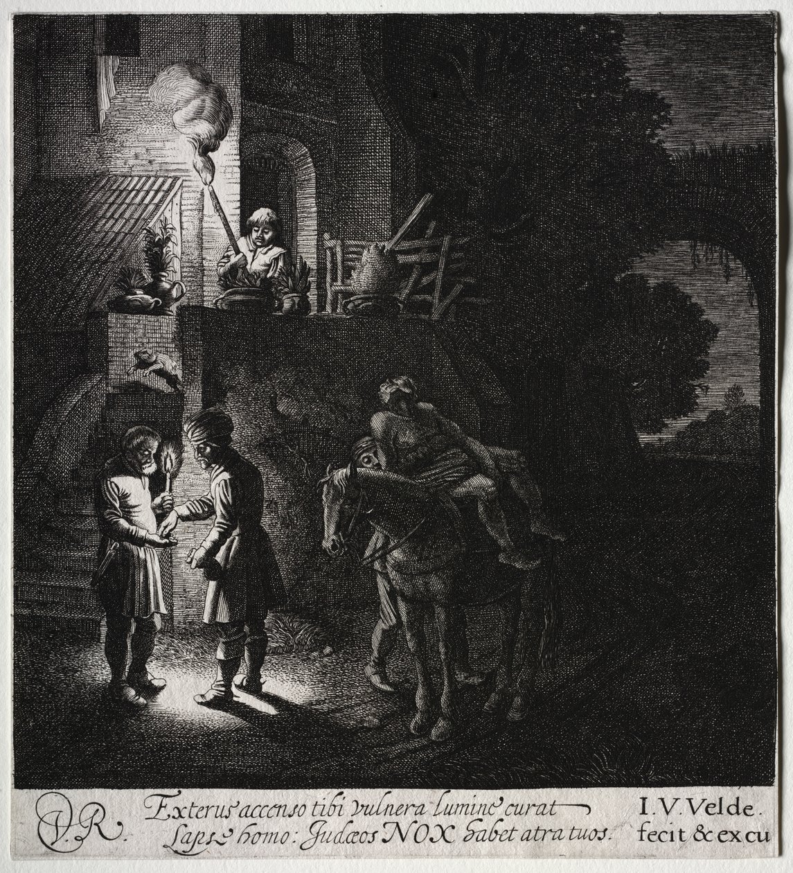 El buen samaritano pagando al posadero de Jan van de Velde II