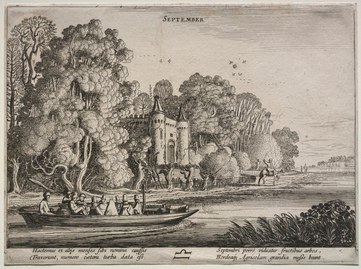 Los doce meses: Septiembre de Jan van de Velde II