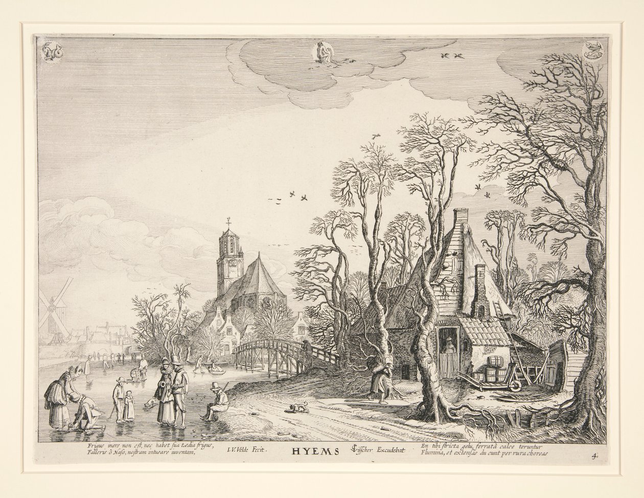 Invierno, de una serie de las cuatro estaciones. de Jan van de Velde II