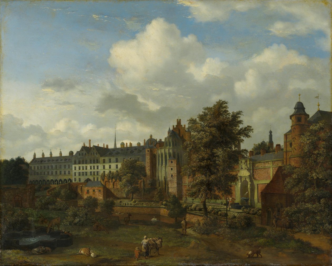 El antiguo palacio de Bruselas de Jan van der Heyden