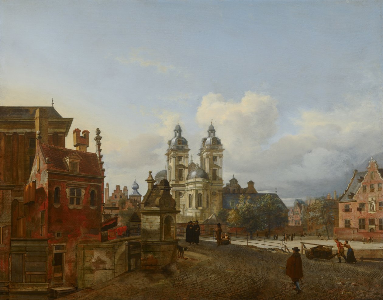 La iglesia de San Andrés en Düsseldorf de Jan van der Heyden