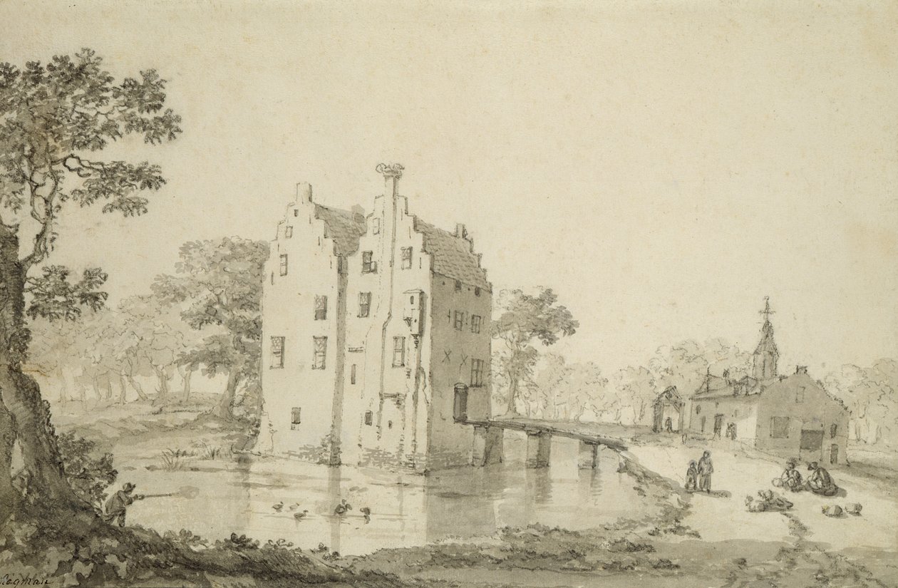 Castillo de Zuylenburgh (Slot Zuylen) de Jan van der Heyden
