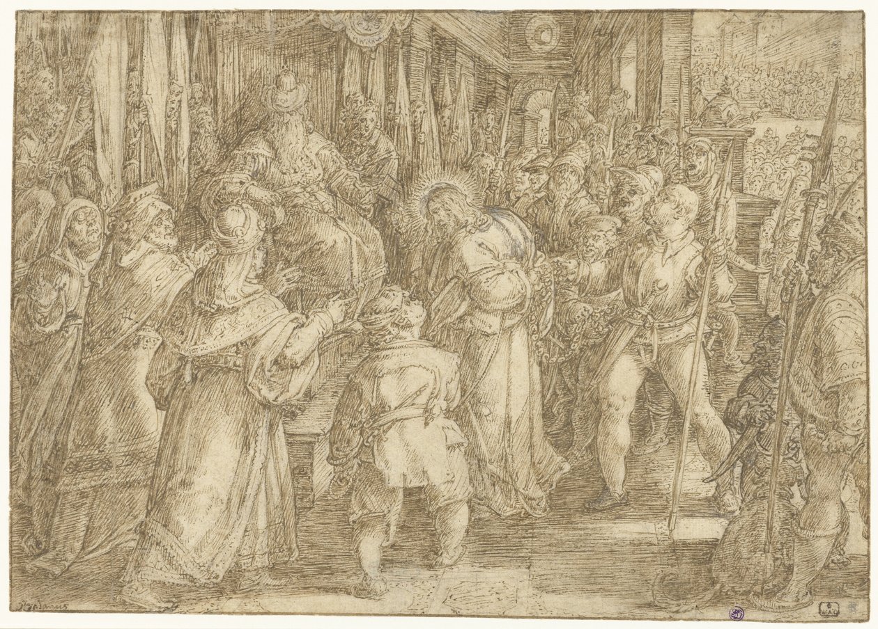 Cristo ante Pilatos de Jan van der Straet