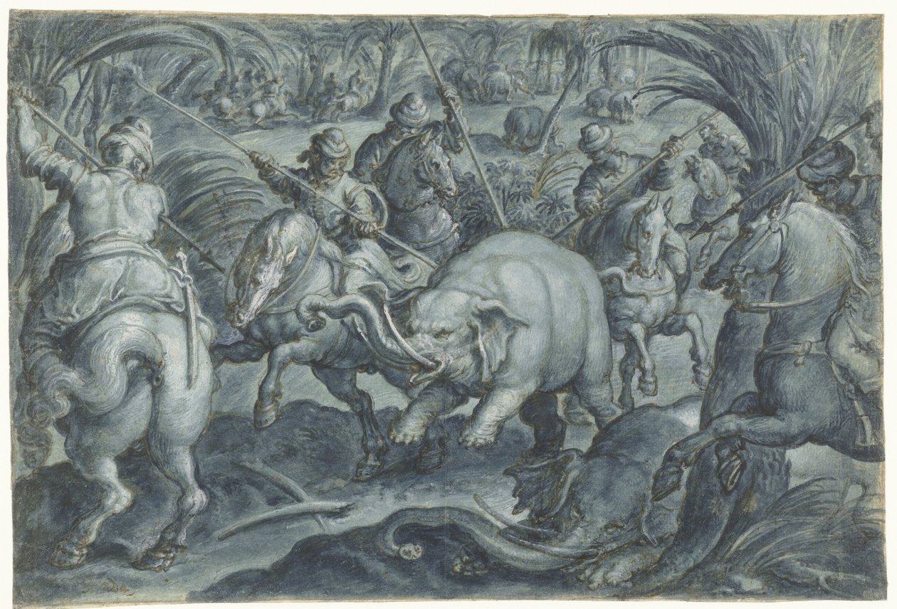 Caza de elefantes de Jan van der Straet