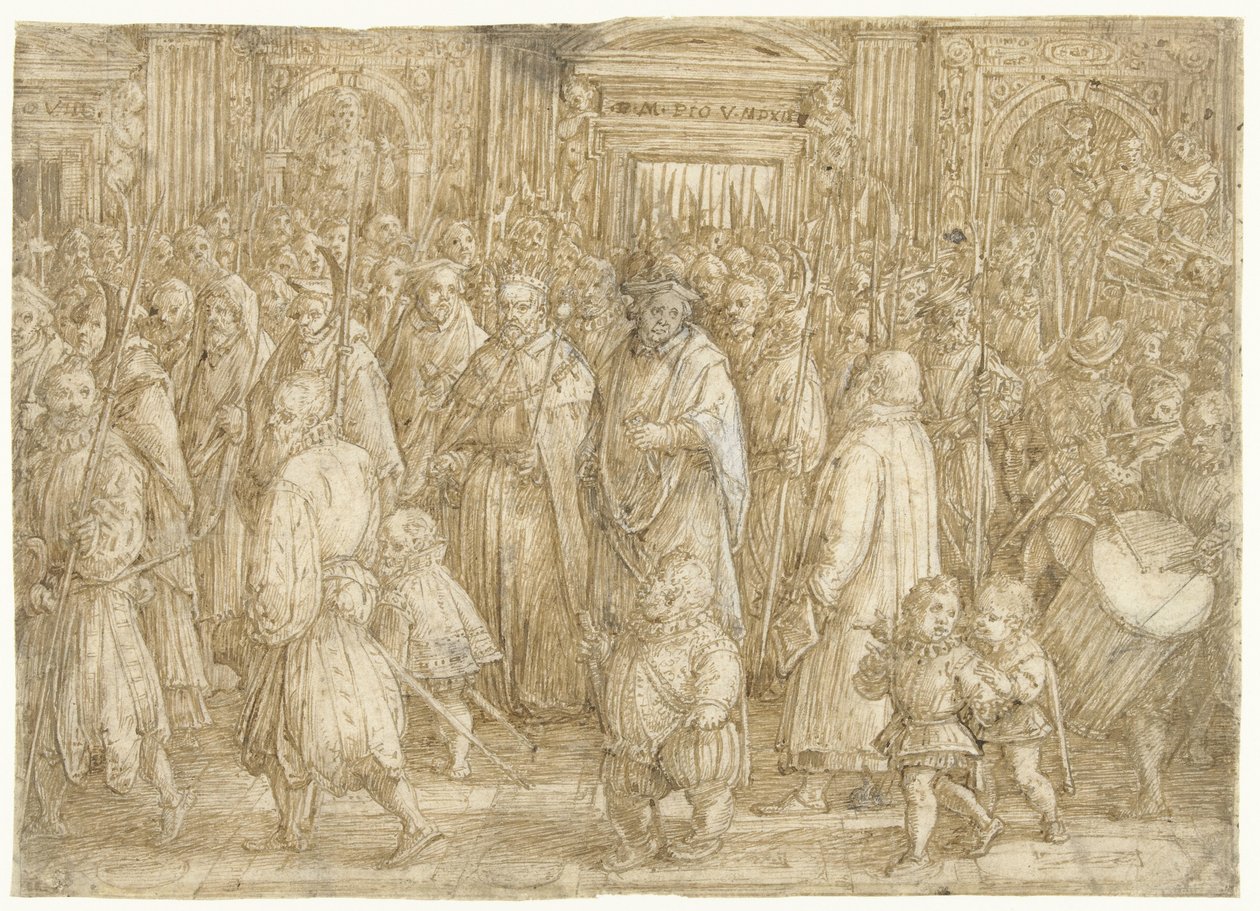 Regreso del gran duque Cosme I de Toscana a su palacio de Jan van der Straet