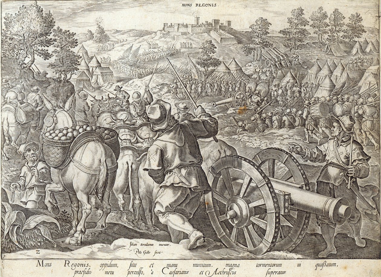 La batalla de Mons Regionis, placa de 