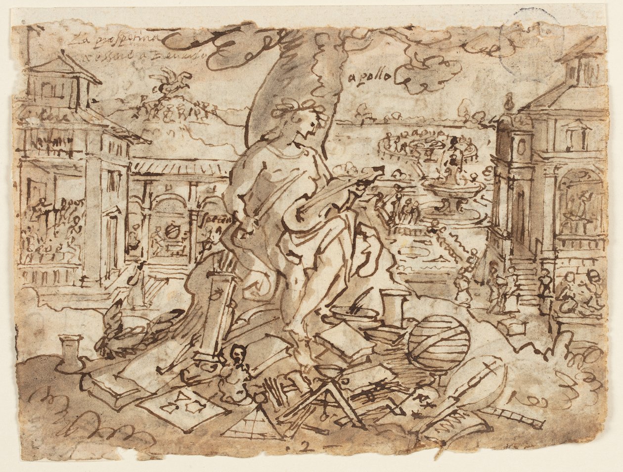 Apolo (Litterae) de Jan van der Straet, called Stradanus
