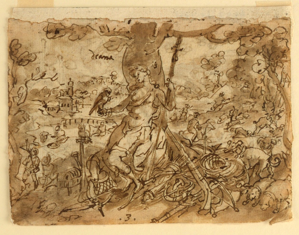 Diana (Venatio) de Jan van der Straet, called Stradanus