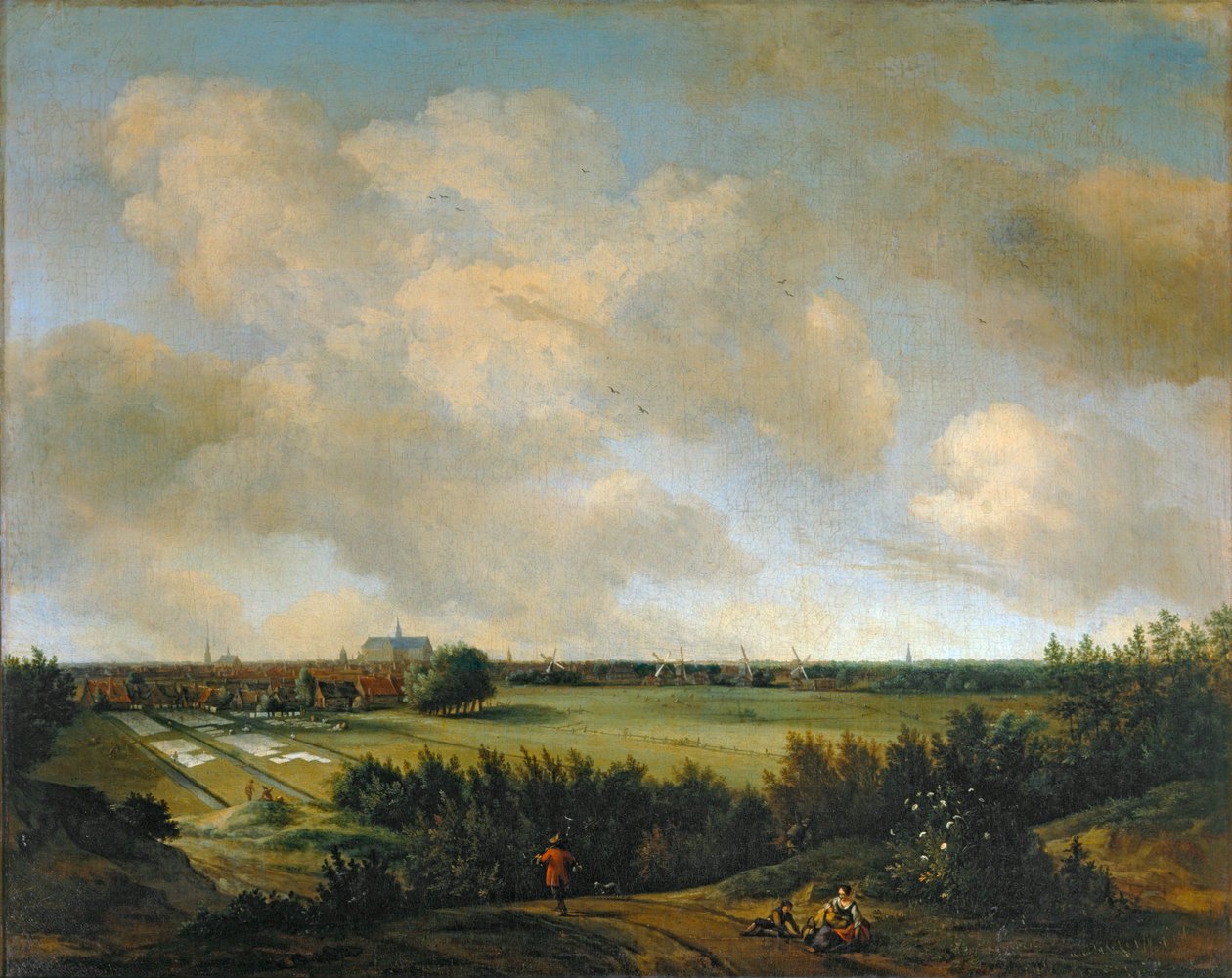 Las lavanderas de Overveen, cerca de Haarlem... de Jan van der the Elder Meer