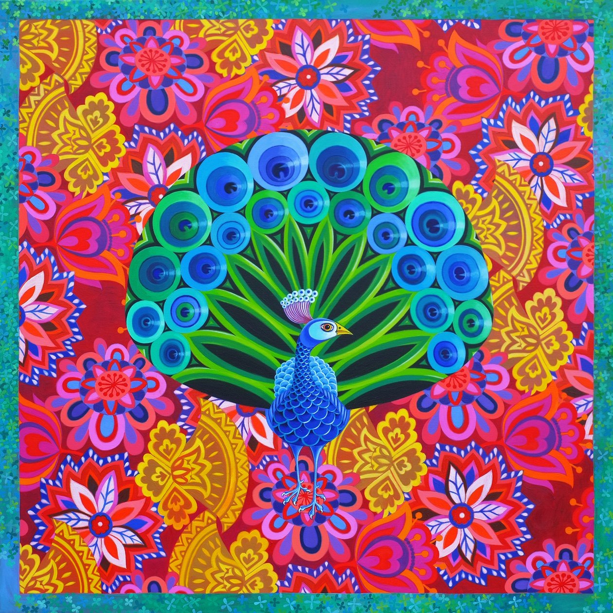 Pavo Real y patrón, 2015 de Jane Tattersfield
