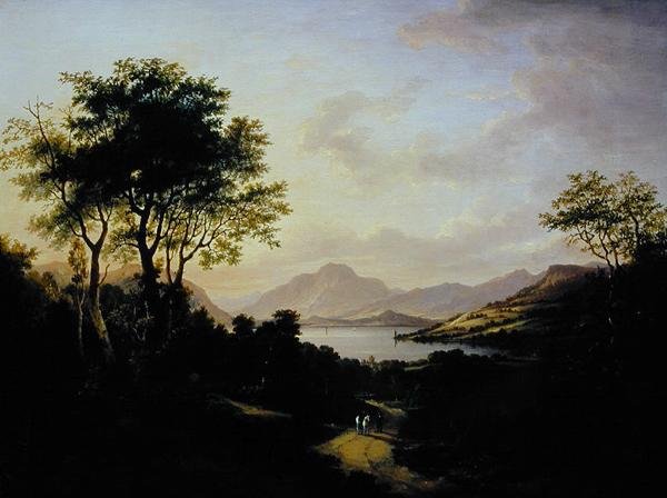 Vista extensa de Loch Lomond, cerca de Dumbarton de Jane Nasmyth