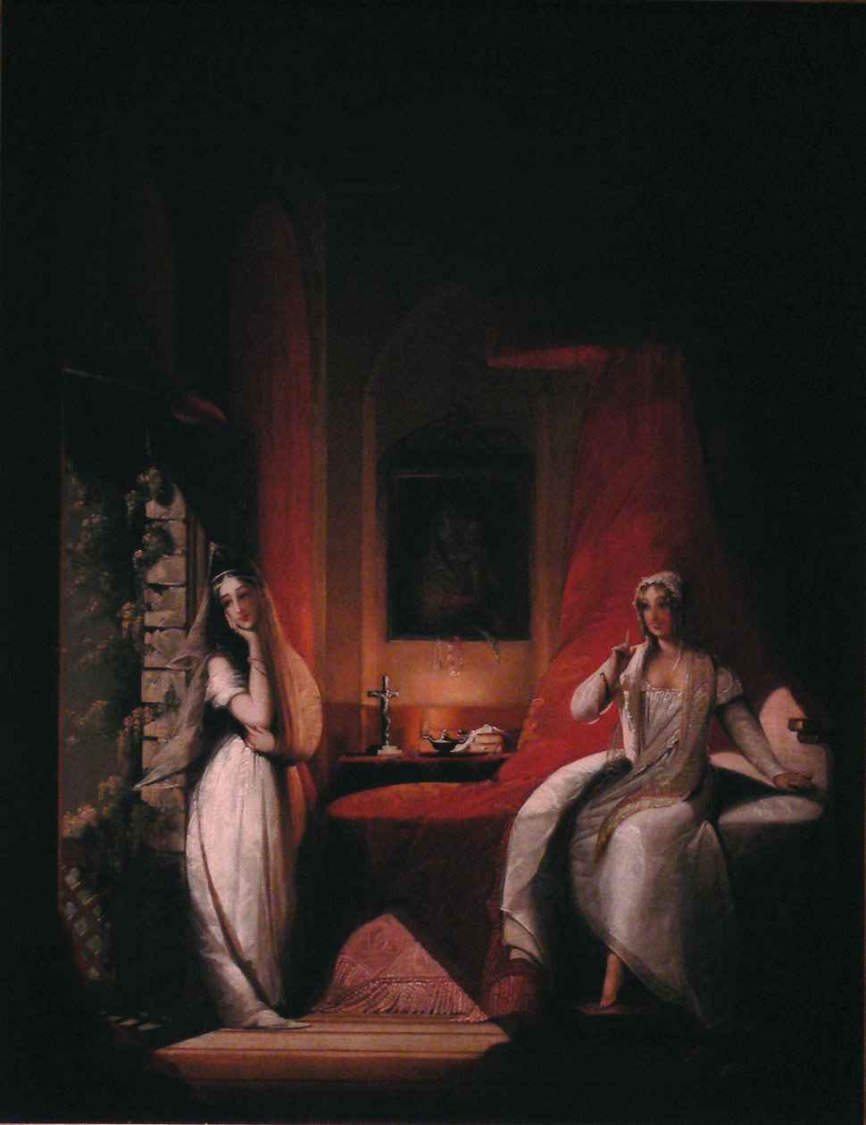 Una escena de la novela de Laurence Sterne "Un viaje sentimental por Francia e Italia". de Jane Stuart