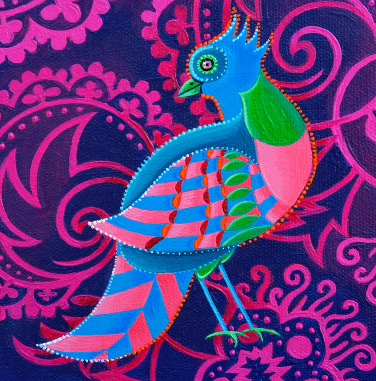 Pájaro ajedrezado, 2019 de Jane Tattersfield