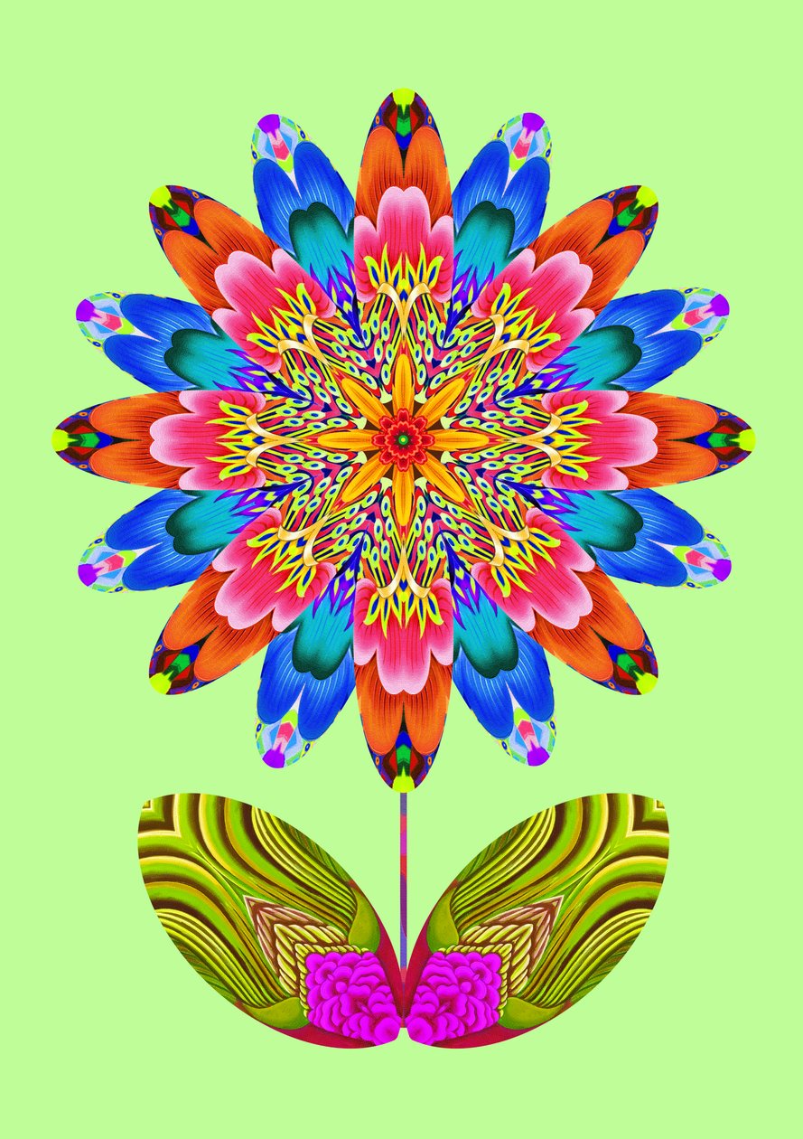 Recorte de Flor en Verde Pálido, 2020 de Jane Tattersfield