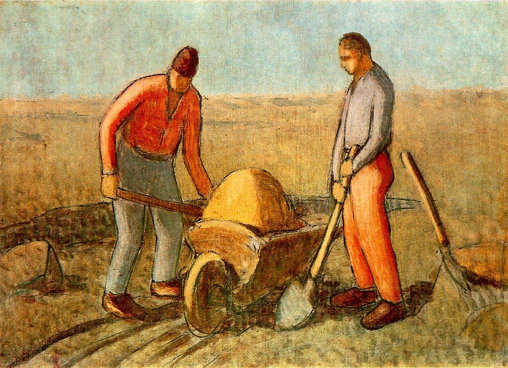 Trabajadores ferroviarios de Janos Nagy Balogh