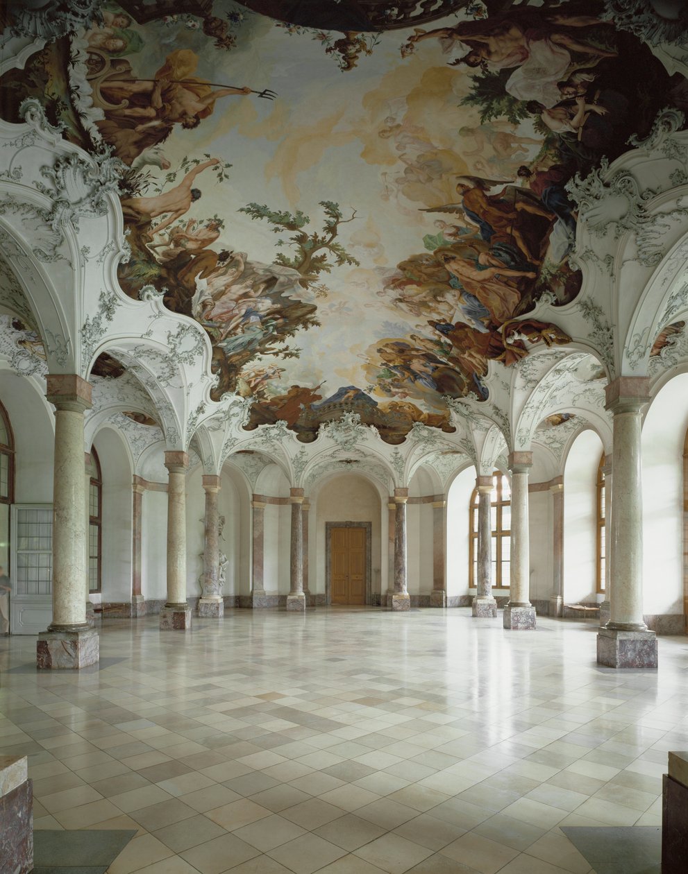 Residencia de Wuerzburgo, Sala Terrena, Wuerzburgo, Alemania (fresco) de Januarius Zick