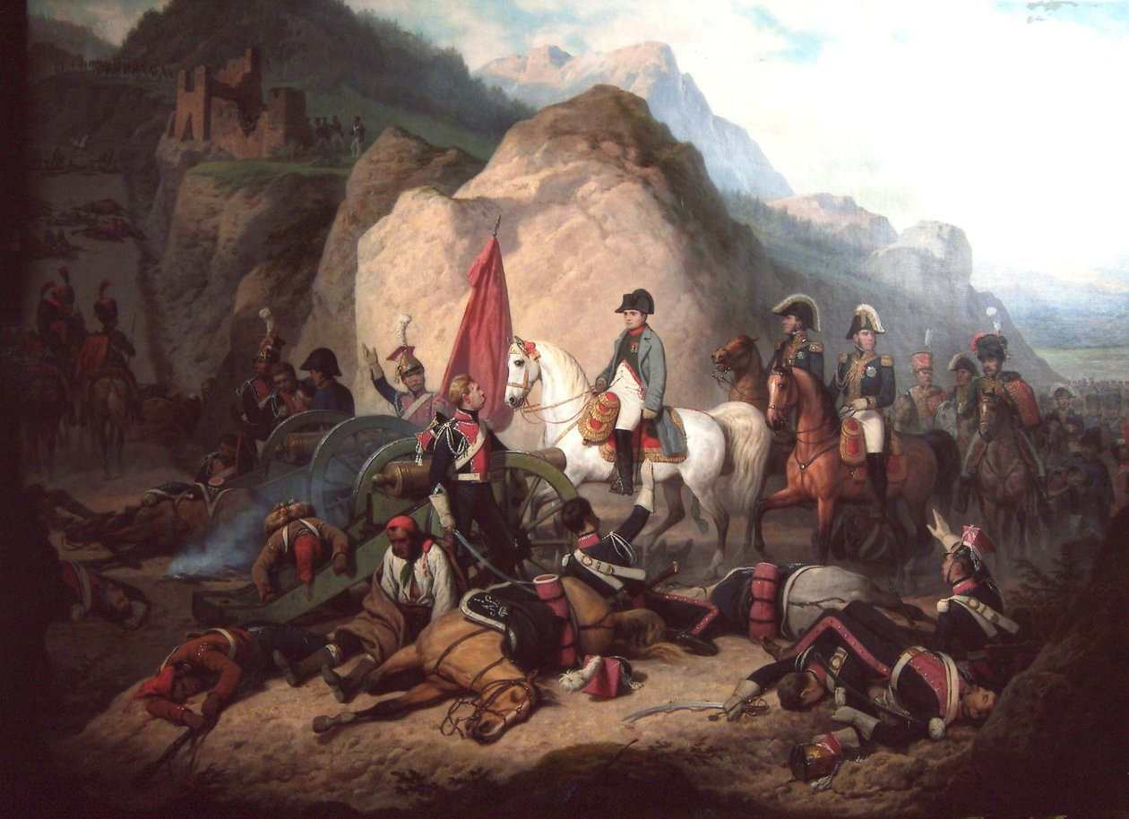 Napoleón en el desfiladero de Somosierra de January Suchodolski