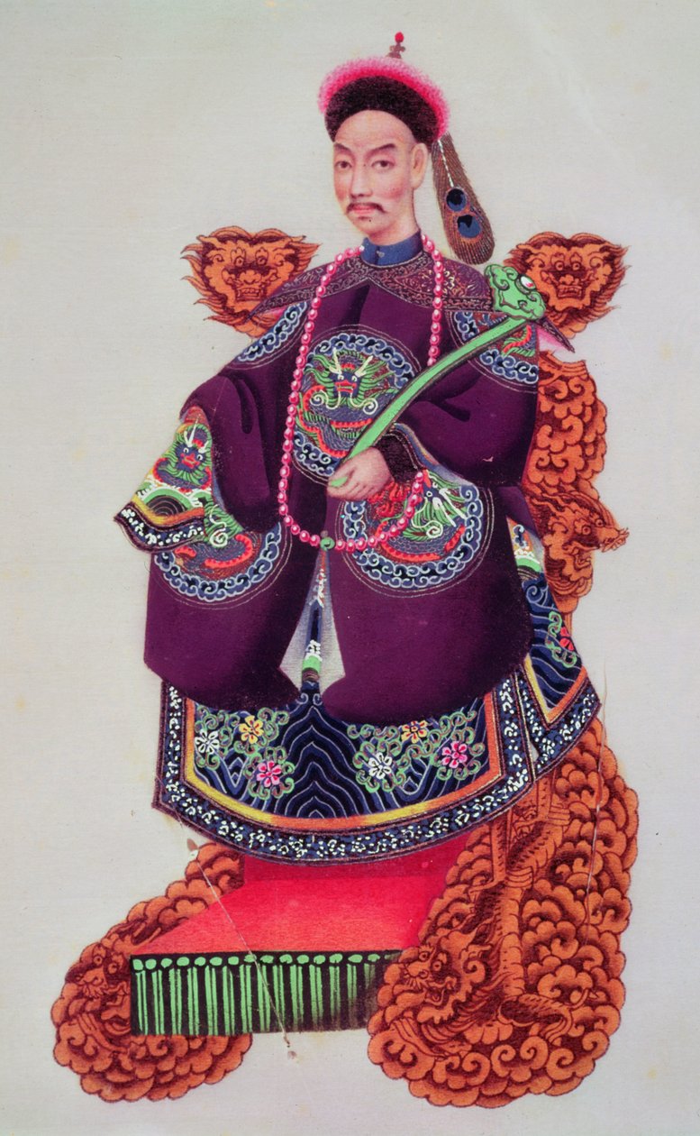 Traje de un emperador, finales del siglo XVIII de Japanese School