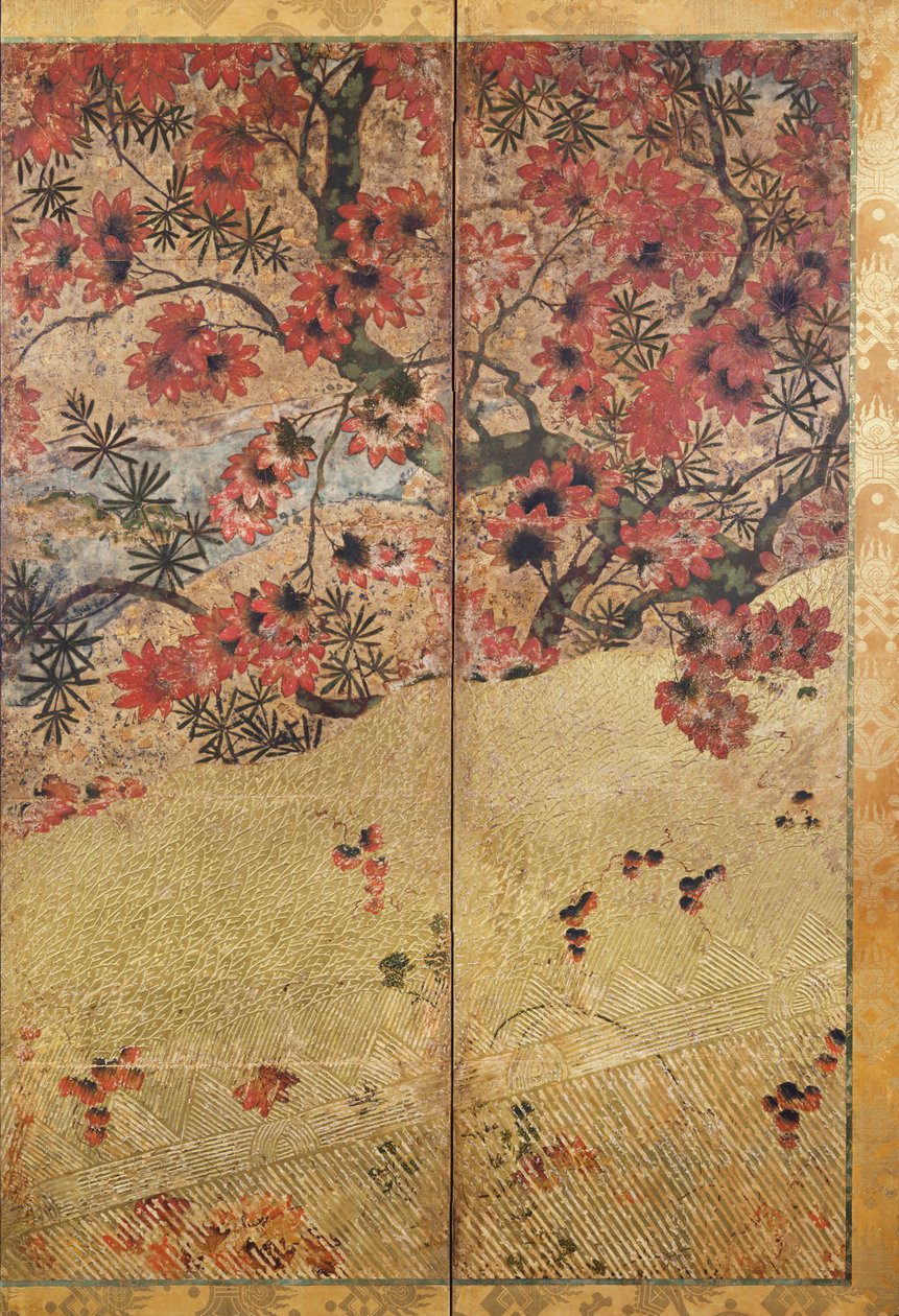 Plantas de otoño, c.1550 de Japanese School