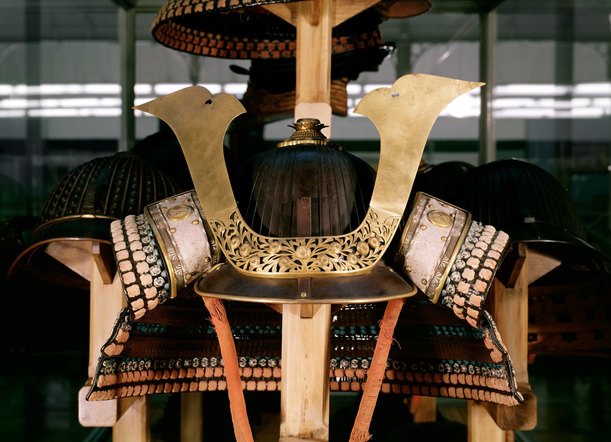 Casco de samurái, mediados del siglo XIV de Japanese School
