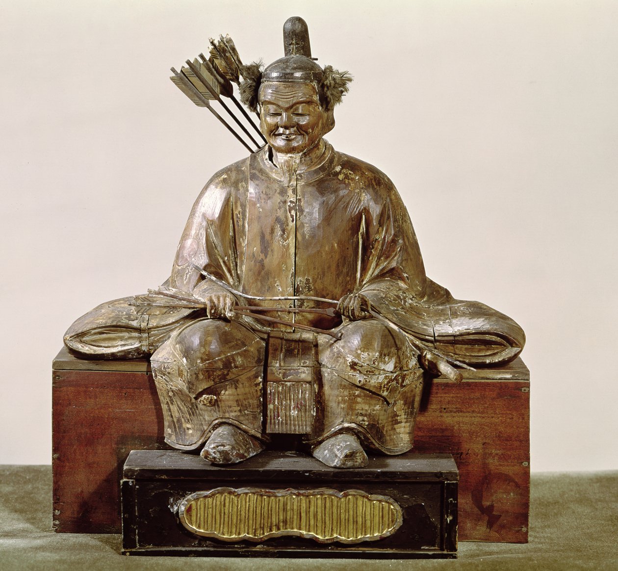 El Sadaijin en traje ceremonial, Período Muromachi de Japanese School