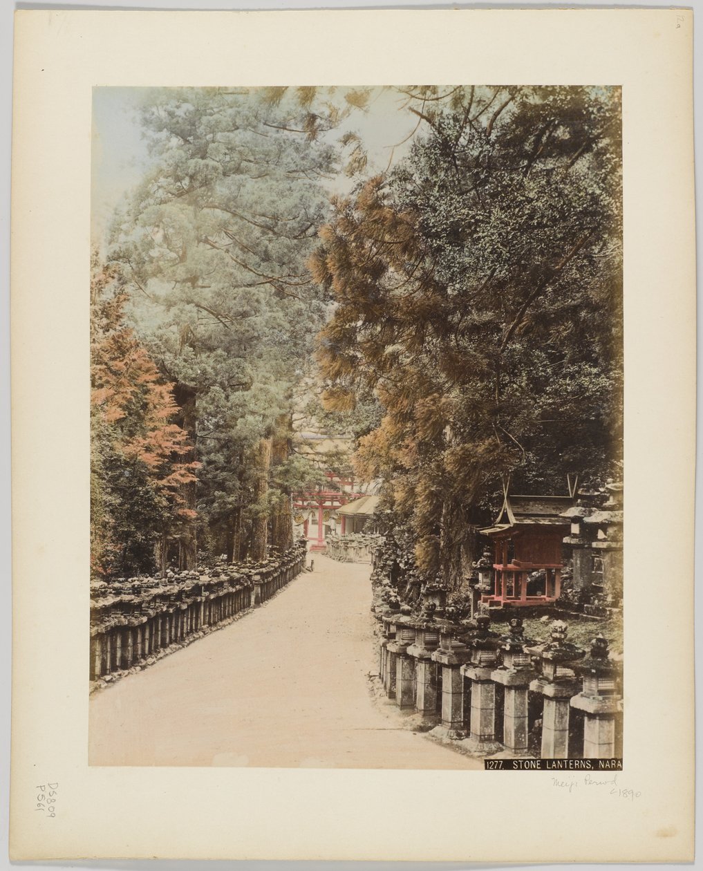 Linternas de piedra, Nara, Japón, c.1890 de Japanese Photographer