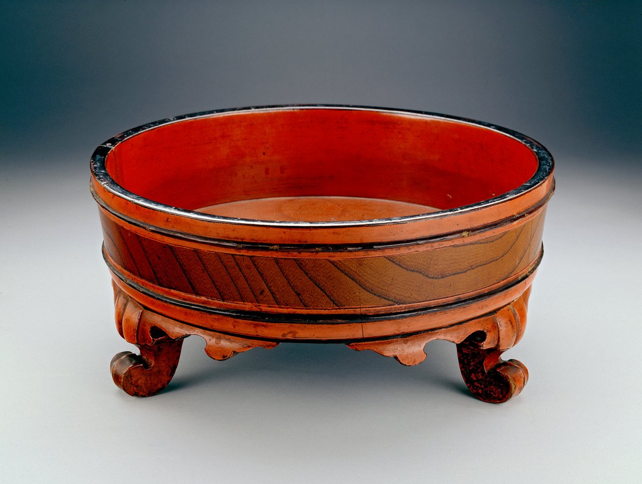 Cuenco usado para una ceremonia budista de lavado de manos, 1345 o 1406 de Japanese School