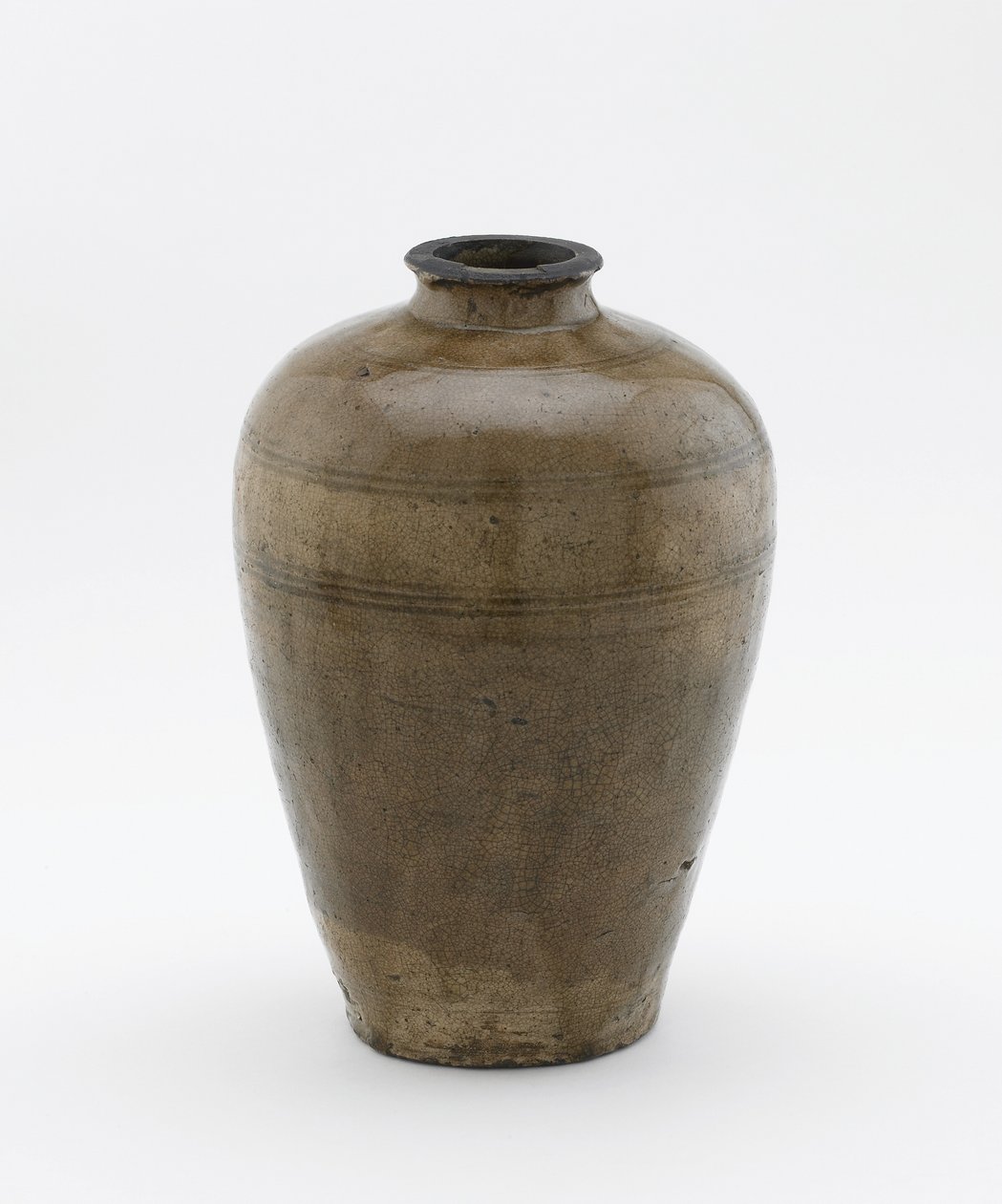 Botella, Seto, prefectura de Aichi, período Muromachi, principios del siglo XV de Japanese School