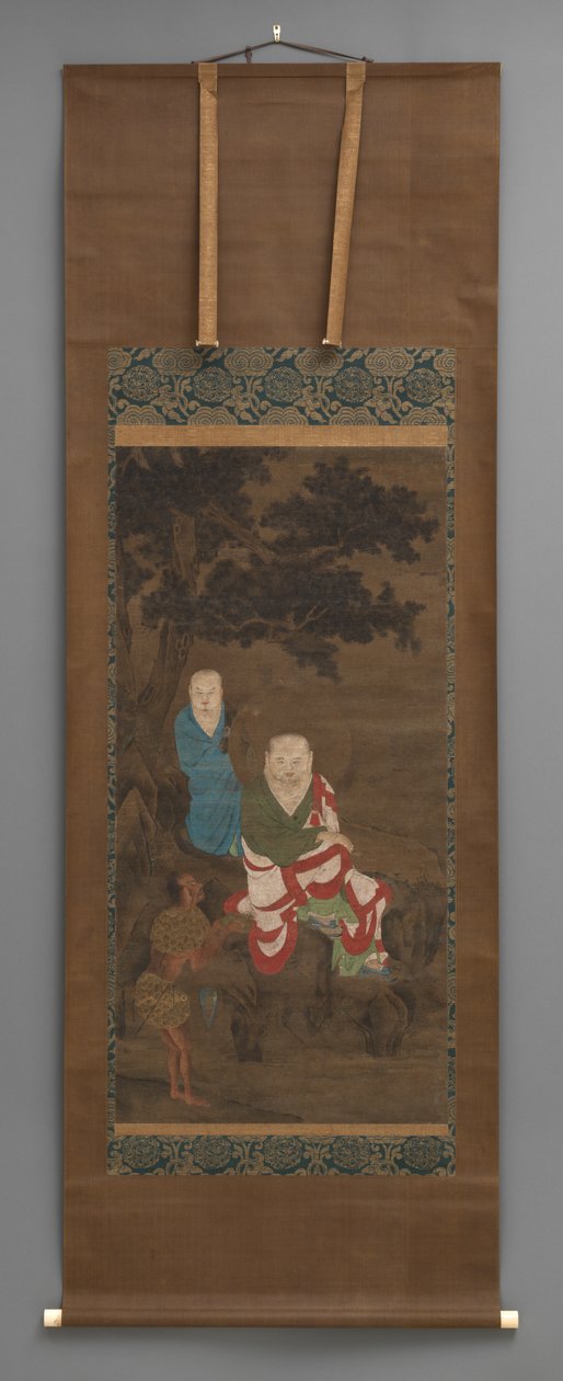 Pintura Budista de 3 Figuras, principios del siglo XVIII de Japanese School