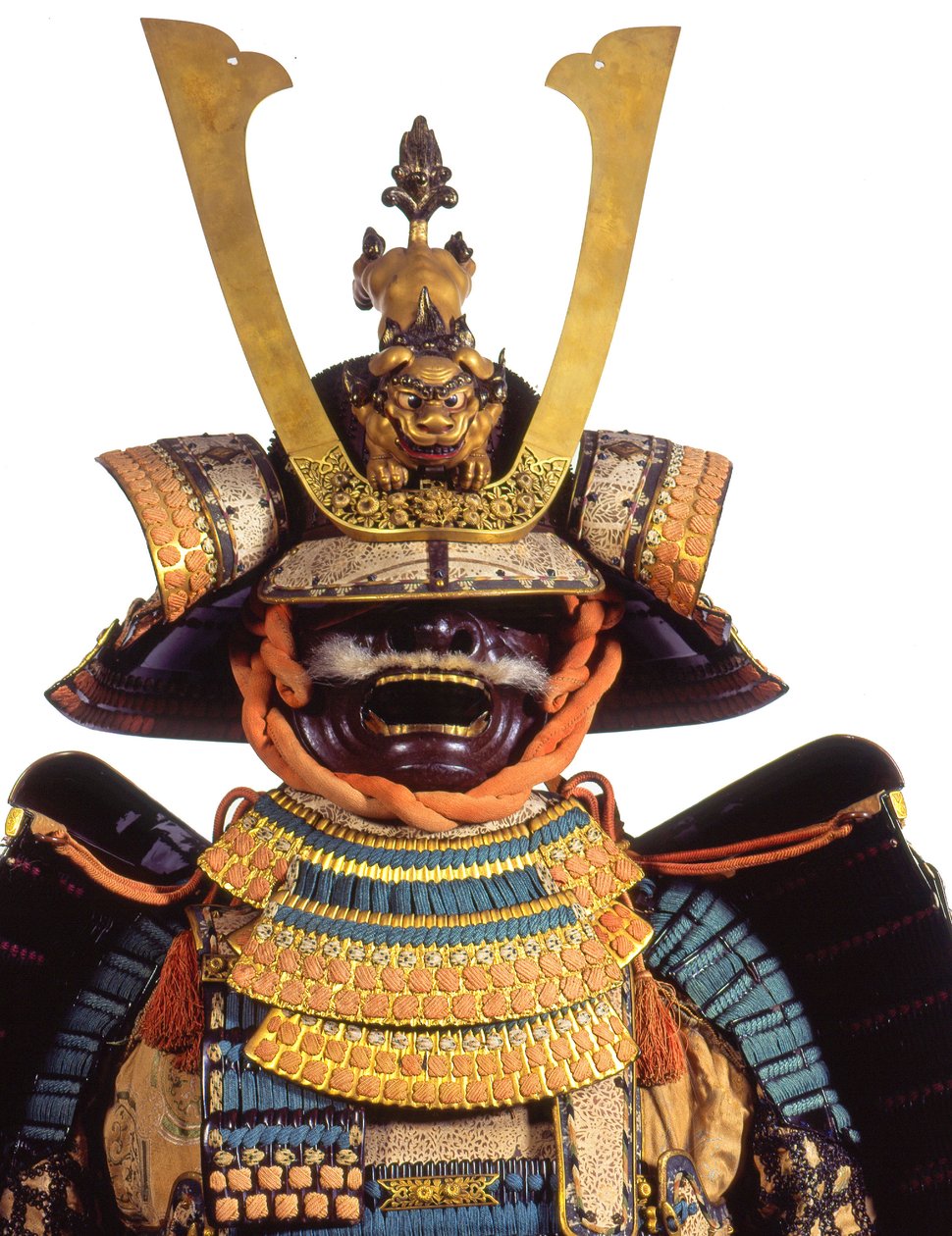 Traje ceremonial de armadura para un samurái, Período Edo de Japanese School