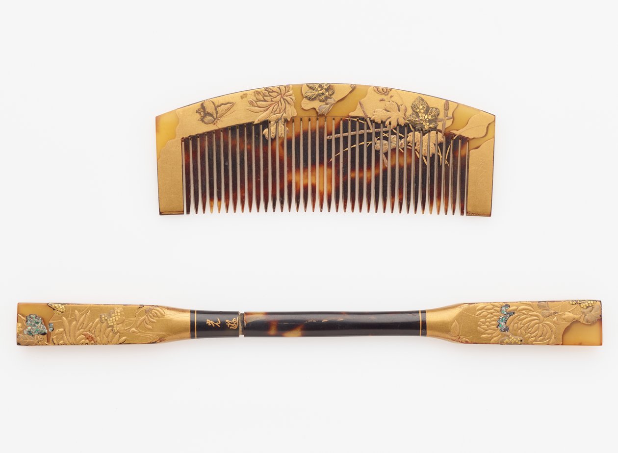 Peine y horquilla, finales del siglo XIX-principios del siglo XX de Japanese School