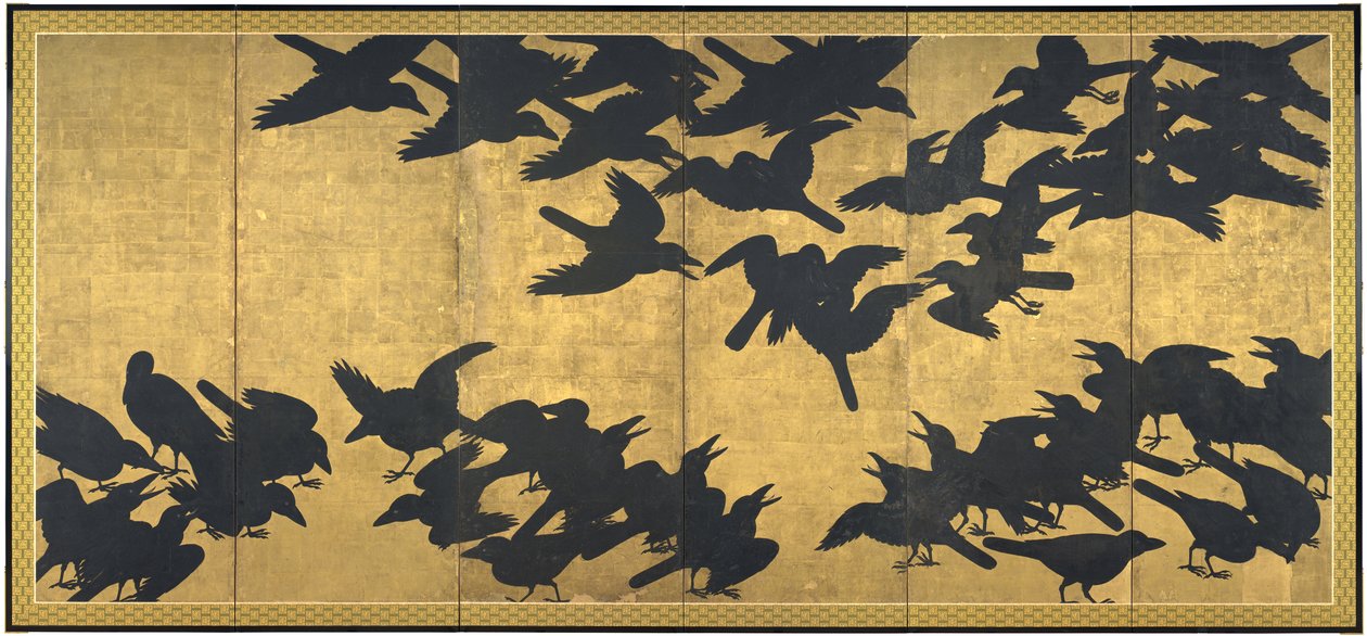 Cuervos, principios del siglo XVII de Japanese School