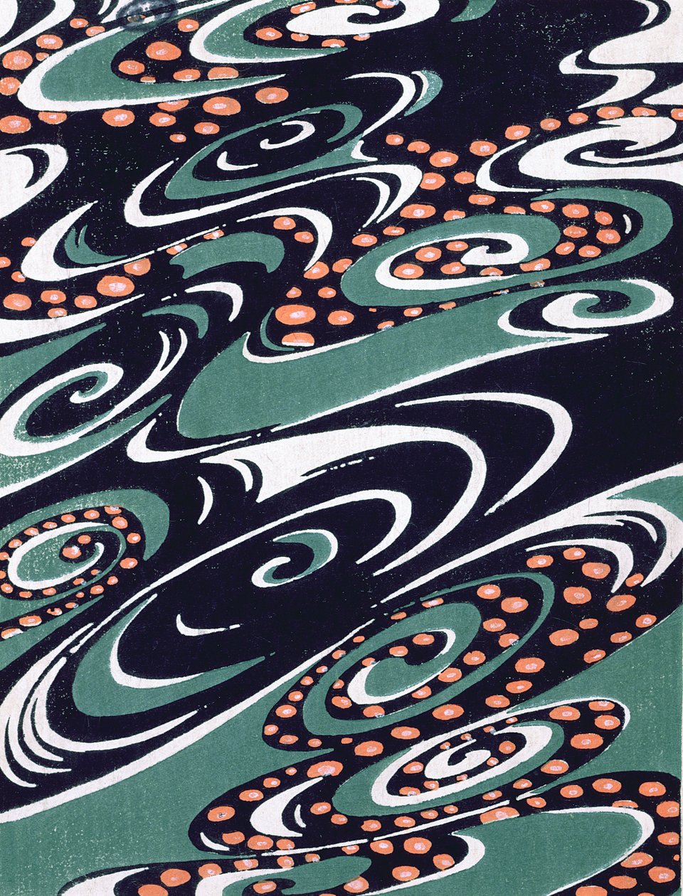 Diseño de tela, finales del siglo XIX de Japanese School