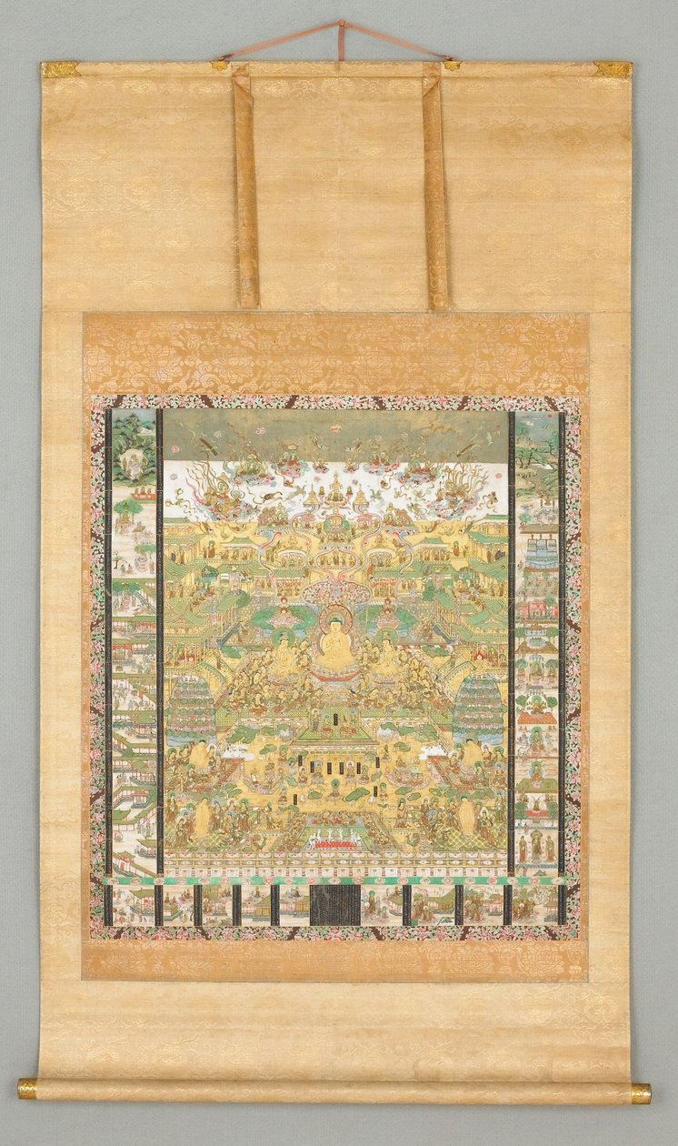 Ilustración del Sutra de la Contemplación
(Taima Mandara) de Japanese School