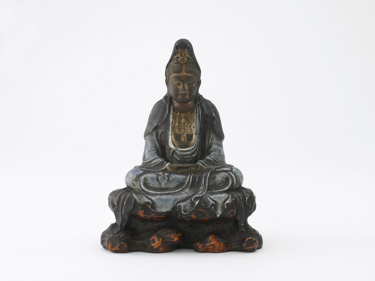 Imagen de Kannon sentado, Kioto, Kyoto-fu, período Edo o era Meiji de Japanese School