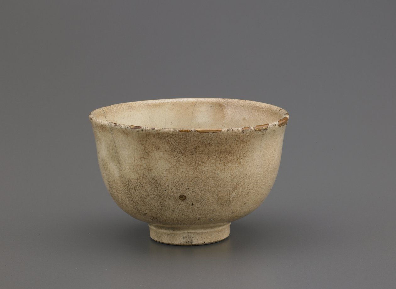 Cuenco de té Karatsu de Japanese School