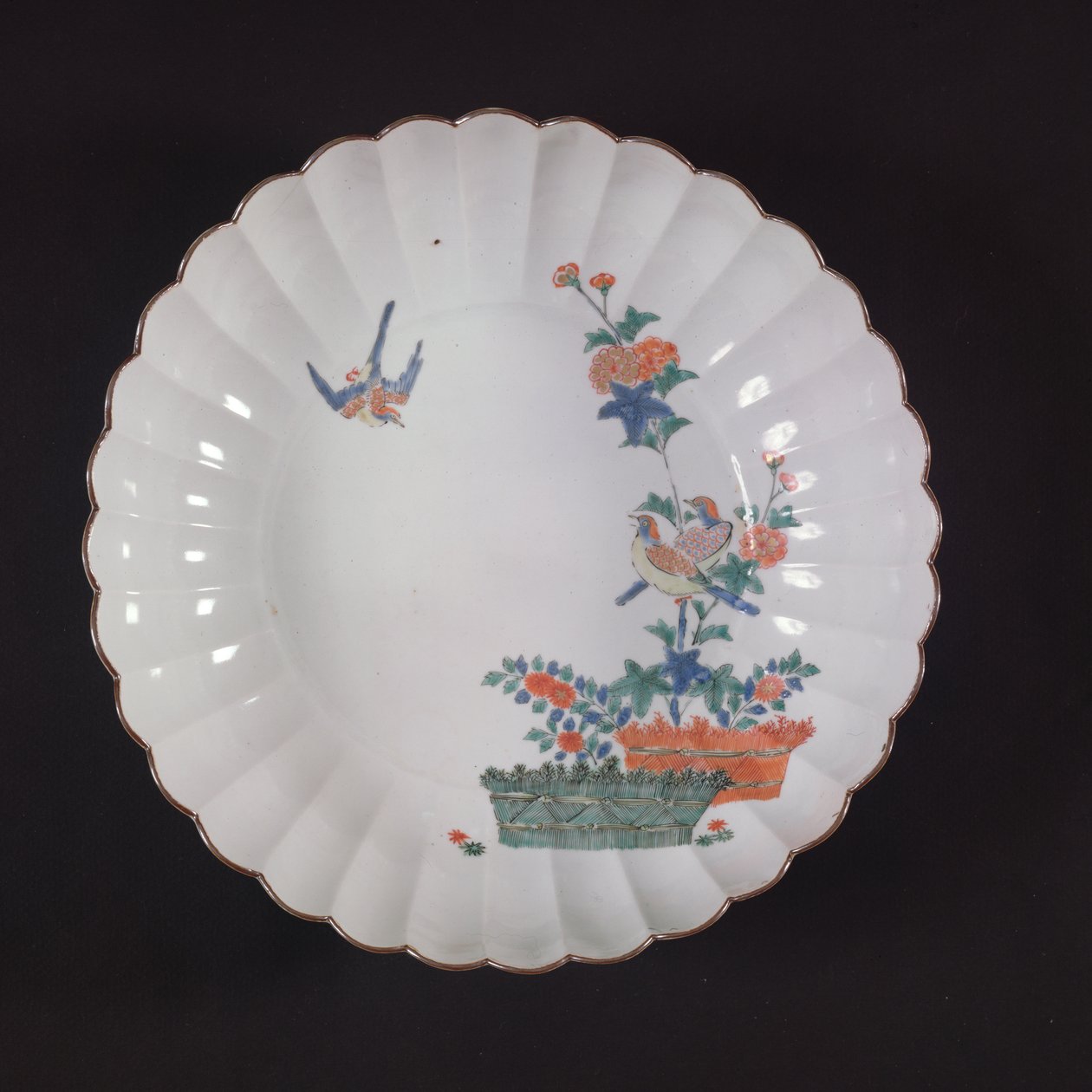 Plato grande Kakiemon, Periodo Edo de Japanese School