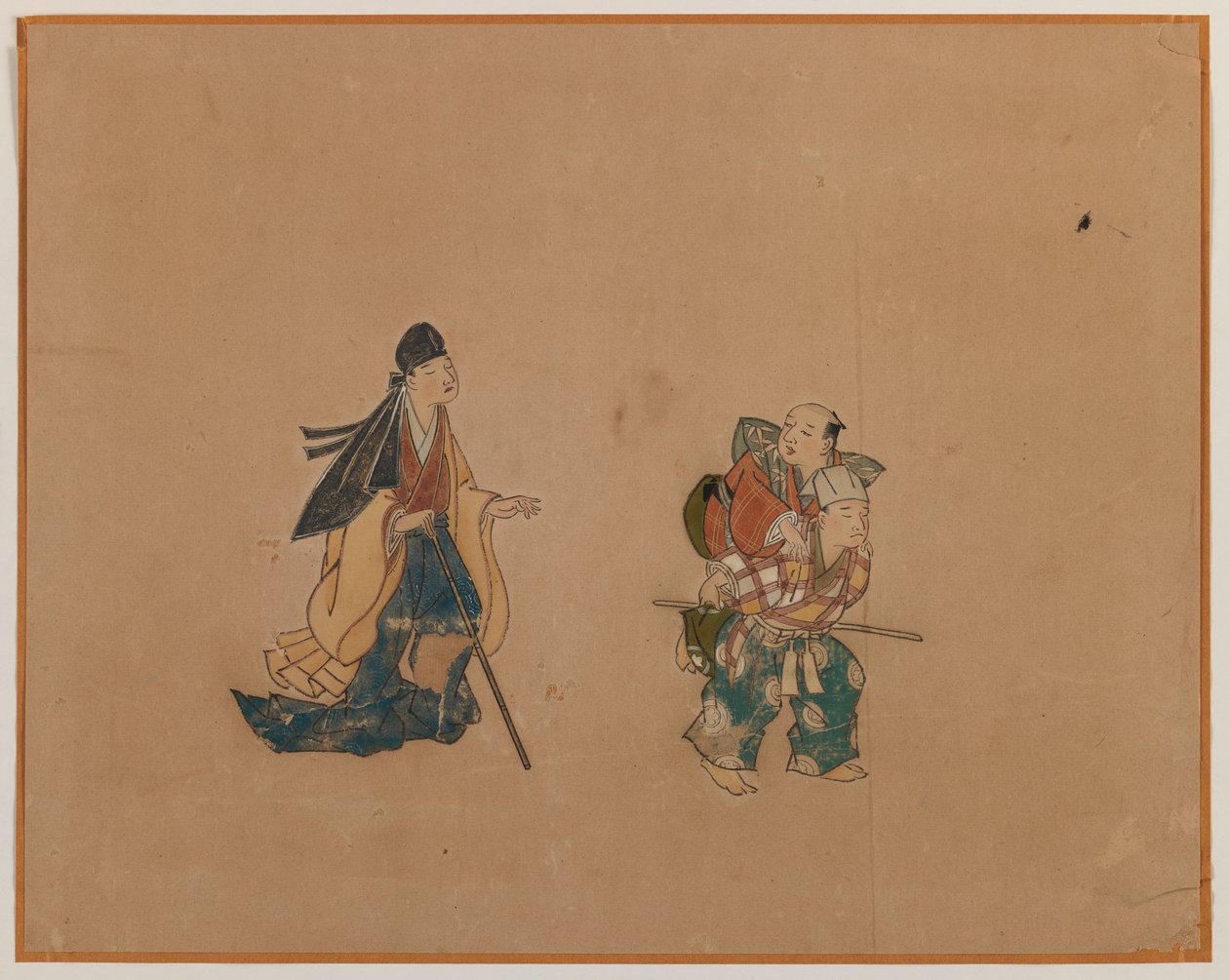 Samurái y dos ciegos, Hoja de álbum de Japanese School