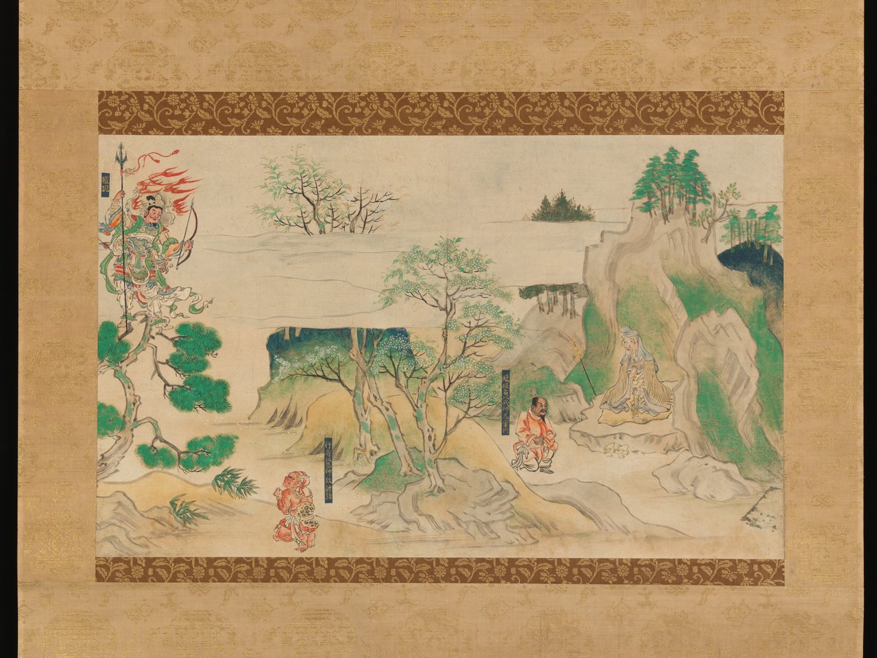 Escena de Las leyendas ilustradas del templo Jin