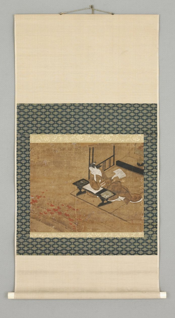 Figura femenina sentada, principios del siglo XVIII de Japanese School